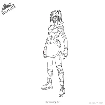 Free printable Mercenary Kor 02 Coloring Page - Free PDF Printable Fortnite Coloring Sheets coloring page